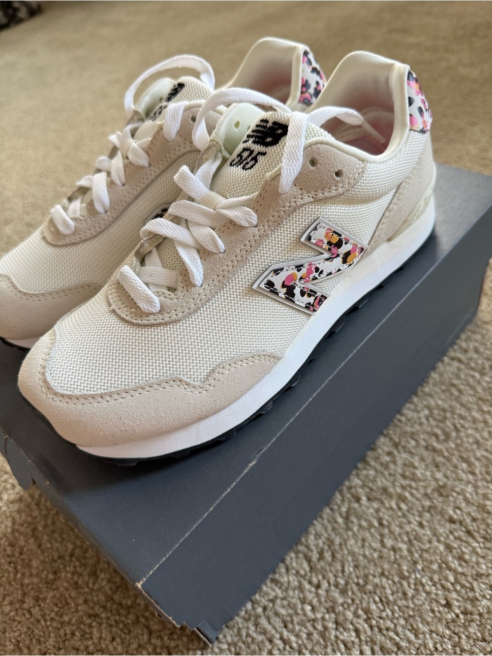 New Balance 515 V3 Sea Salt Floral Animal Print Womens Low Top Premium Sneaker